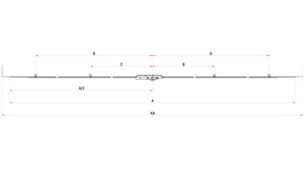 7,5mm Espagnolette (Reversing Operated) Picture of 7,5mm Espagnolette (Reversing Operated)
